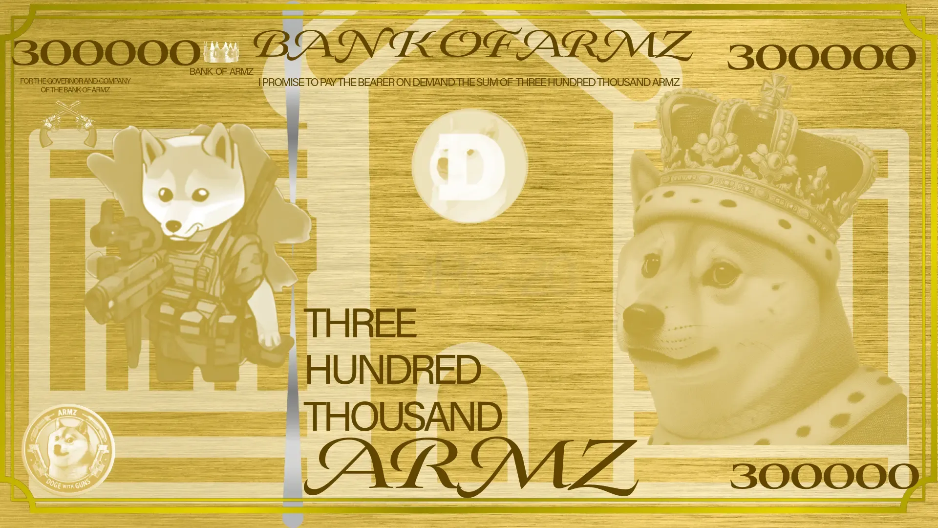 Bank of $ARMZ 300,000